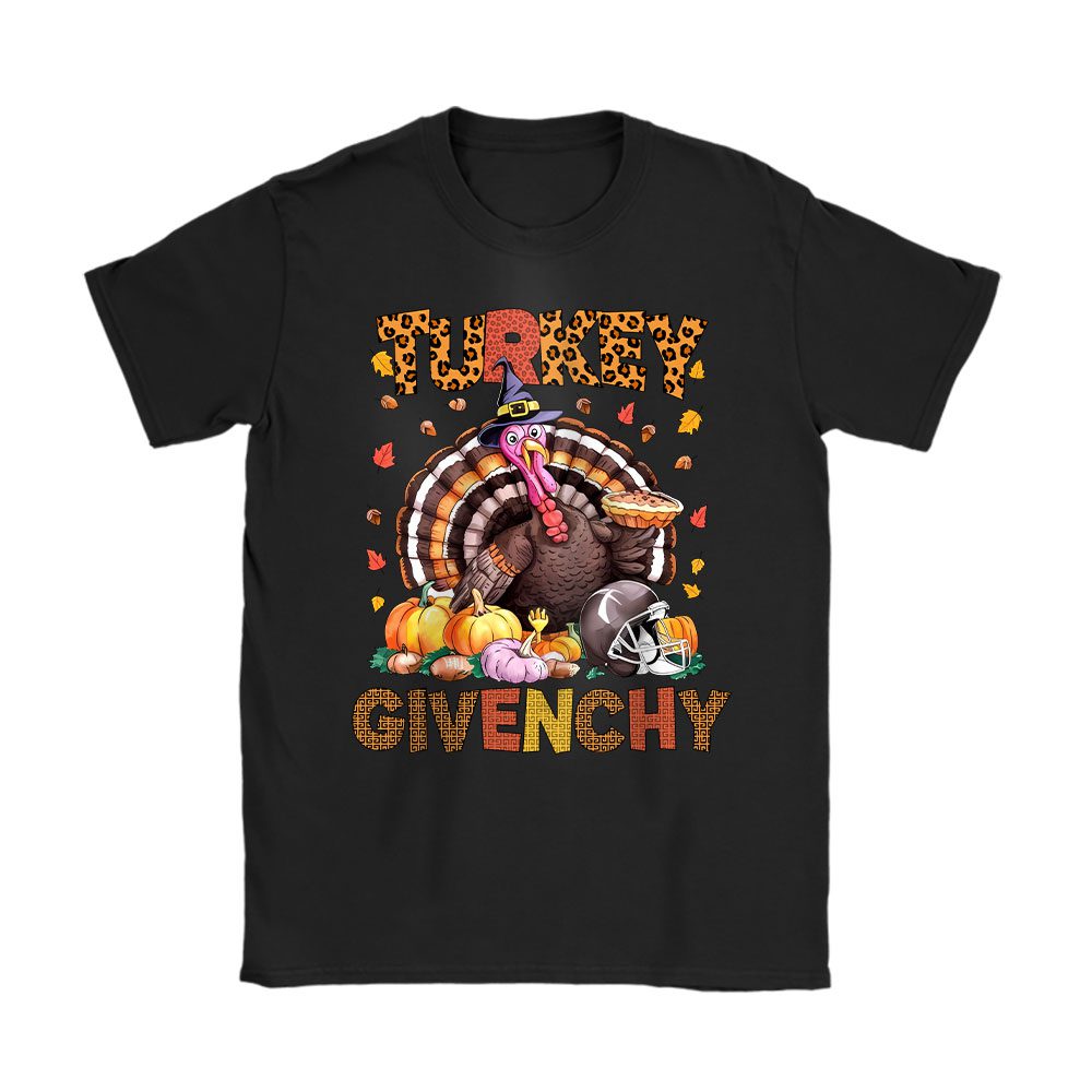 Retro Thanksgiving Turkey Givenchy Unisex T-Shirt Cotton Tee BTN19395