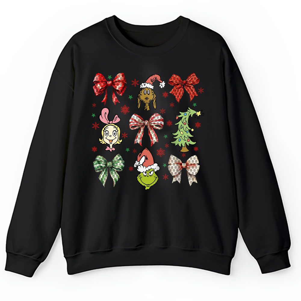 Grinmas Coquette Bow Christmas Season Givenchy Unisex Sweatshirt BTN19495