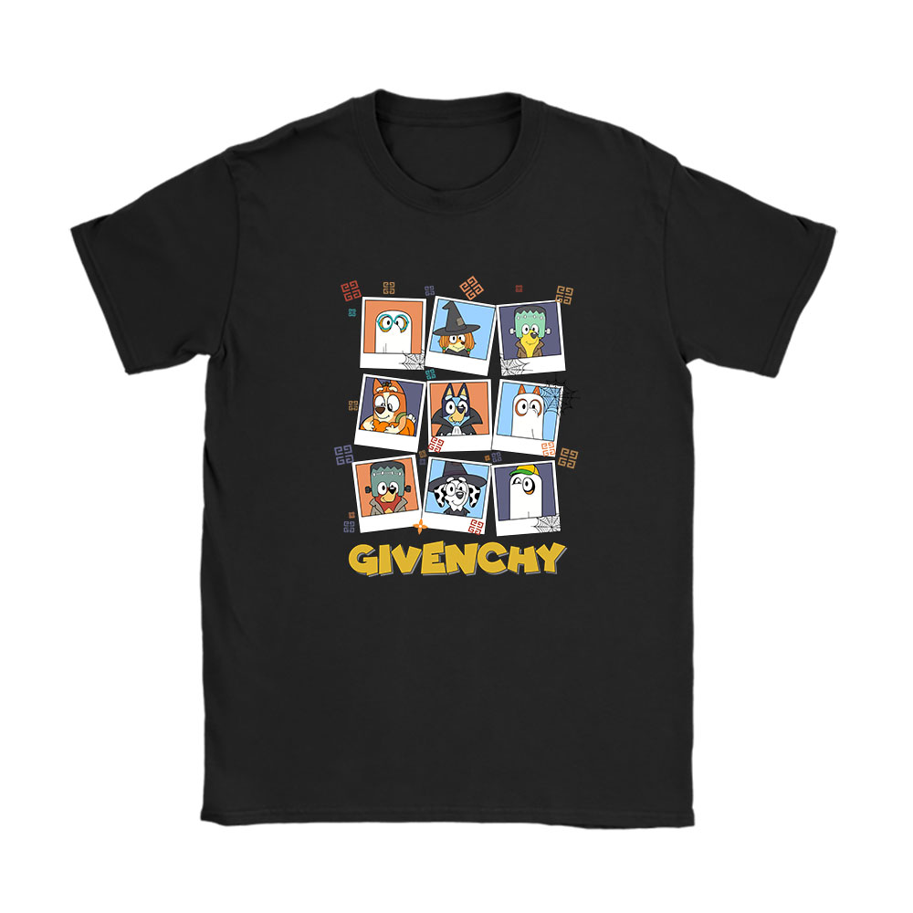 Bluey Happy Halloween Givenchy Unisex T-Shirt Cotton Tee BN9261