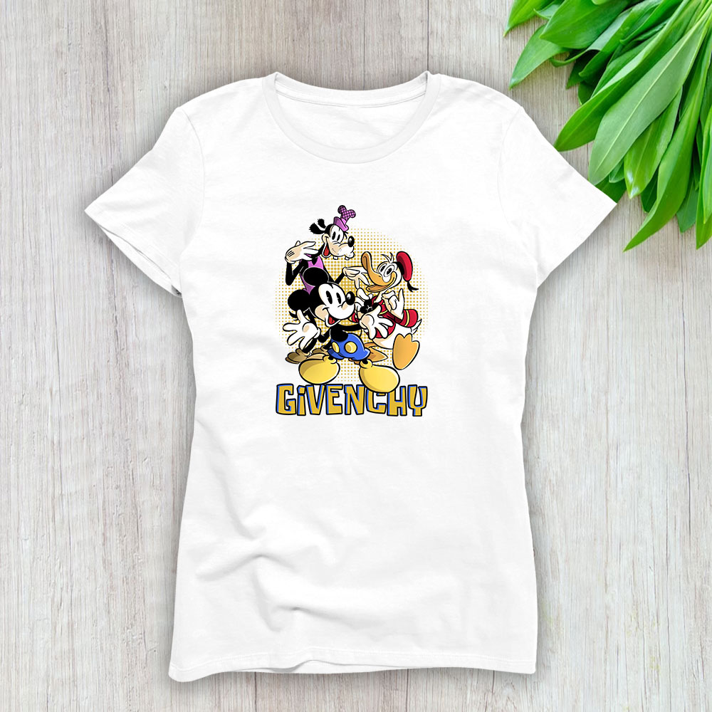 Mickey Mouse Donald Duck Goofy Givenchy Lady T-Shirt Women BTN8261