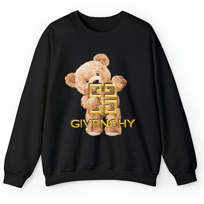 Givenchy Gold Logo Luxury Teddy Bear Crewneck Sweatshirt CSTB0647