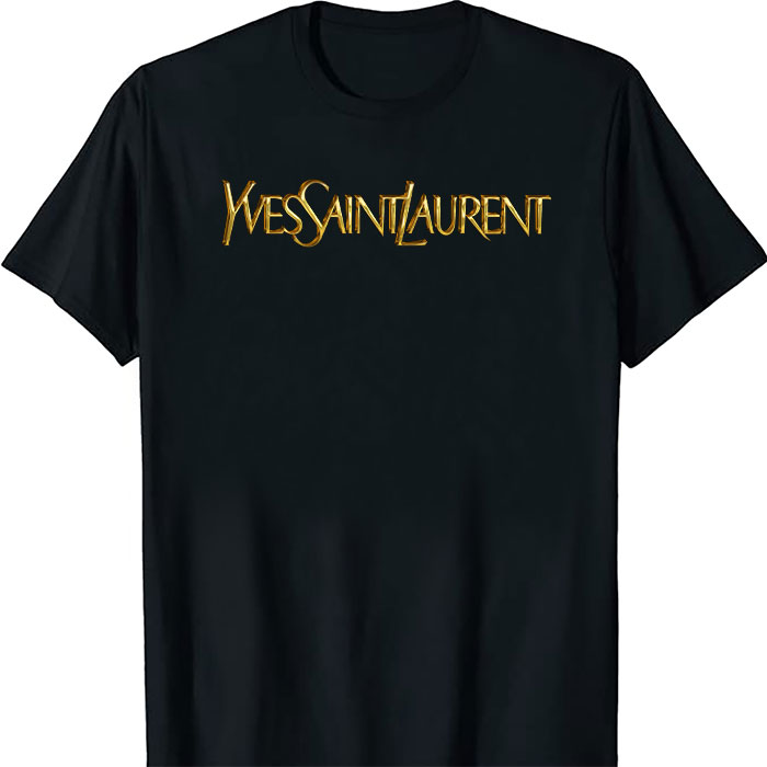Yves Saint Laurent Gold Logo Luxury Unisex T-Shirt TTB2641