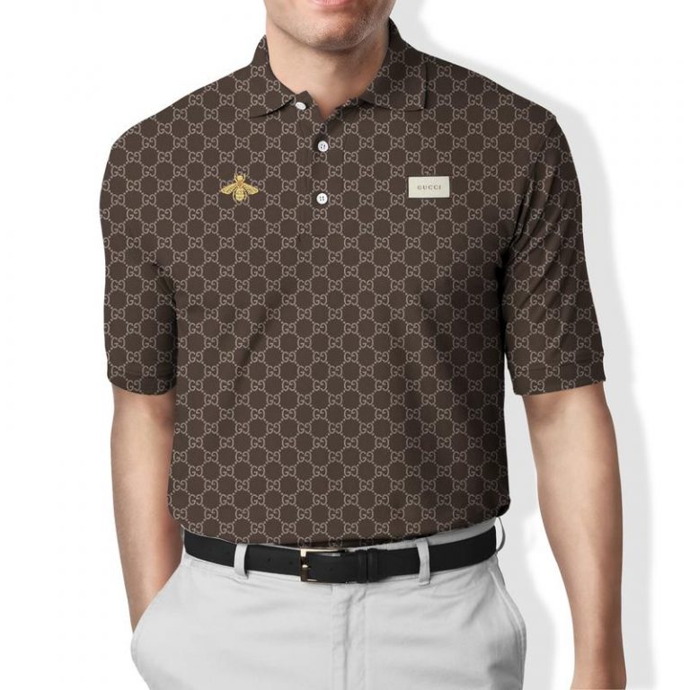 Gift For Louis Vuitton Lover Louis Vuitton Black Yellow Pattern Polo Shirt Hg Gifts For Men Women Men Trend