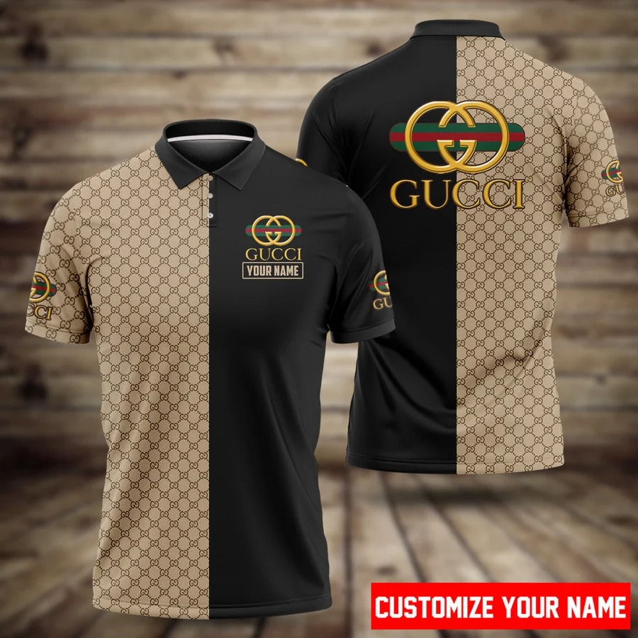 Personalized Gucci Polo Shirt Luxury Brand Clothing Clothes Golf Tennis Outfit For Men