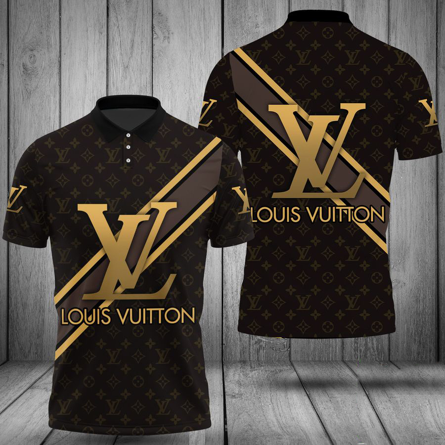 Louis Vuitton Dark Brown Polo Shirt Luxury Clothing Clothes Golf Tennis Outfit For Men