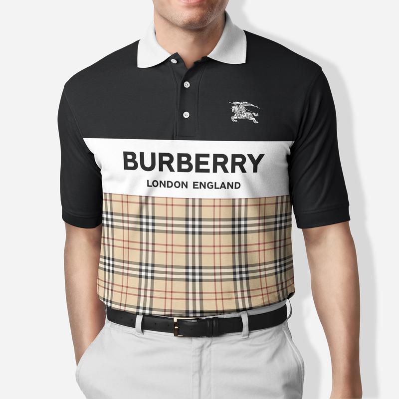 Burberry  London England Polo Shirt Luxury Brand Clothing Clothes Golf Tennis Outfit For Men