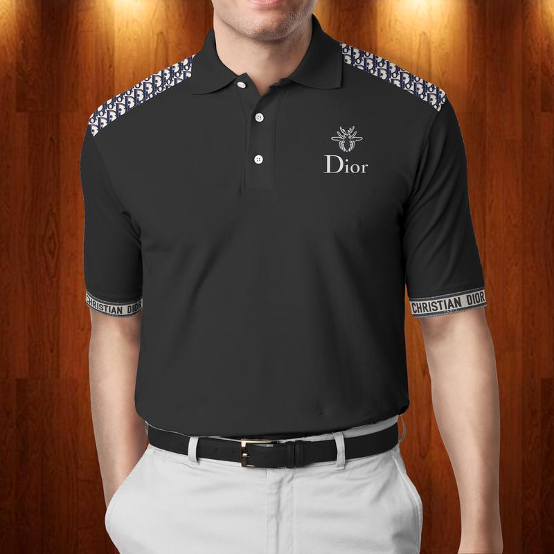 Dr1 Black Polo Shirt Luxury Brand Clothing Clothes Golf Tennis Outfit For Men