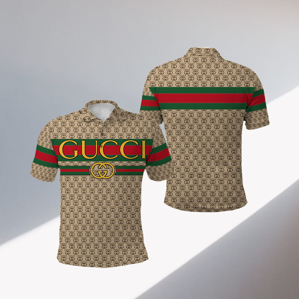 Gucci Designer Brand Gift For Lover Luxury Pattern Polo Shirt Hg Gifts For Men Women Men Trend