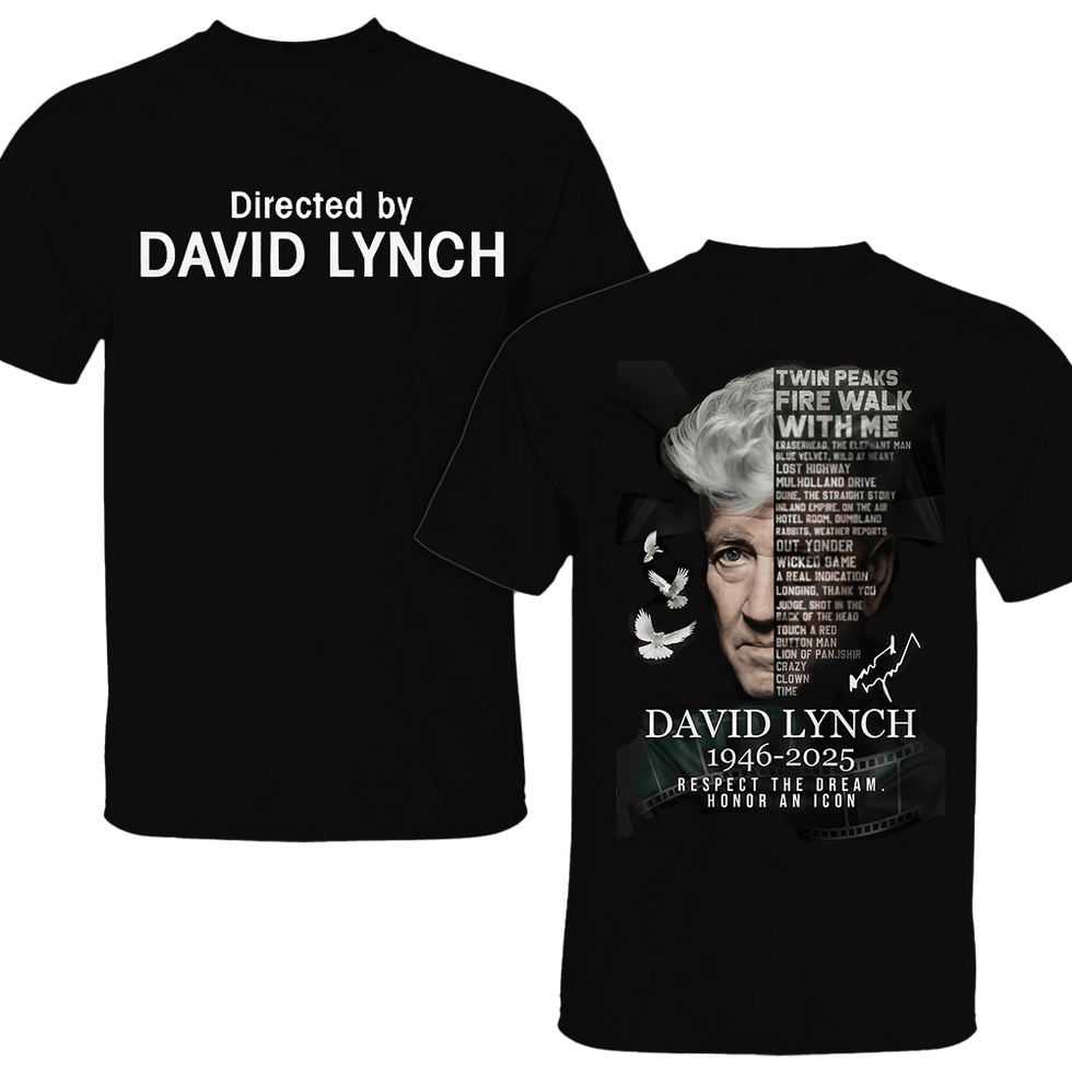 Directed By David Lynch Shirt Twin Peaks Fire Walk With Me 1946-2025 T-Shirt