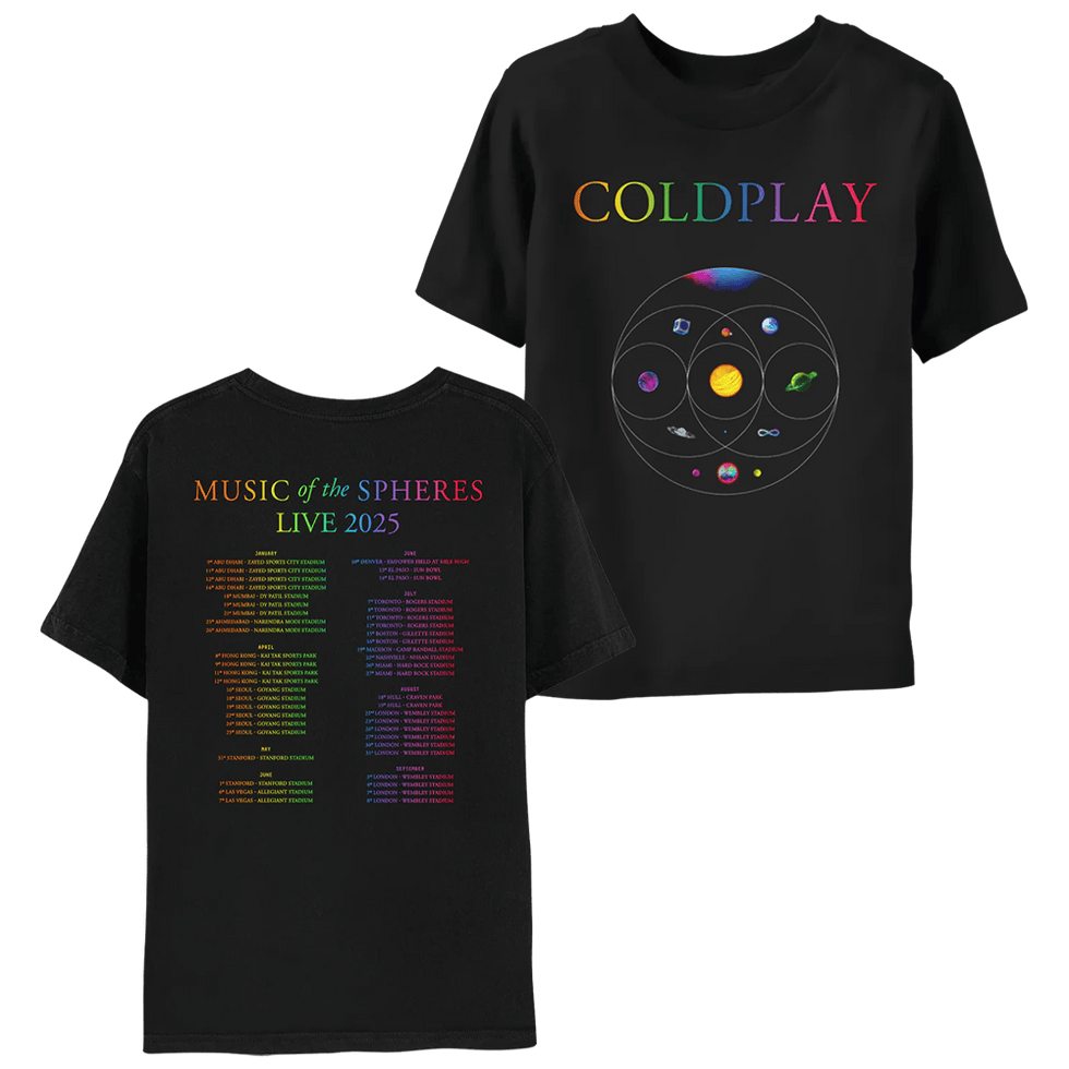 Coldplay Tour 2025 Shirt Music Of The Spheres Gift For Men Who Love Bands And Festivals