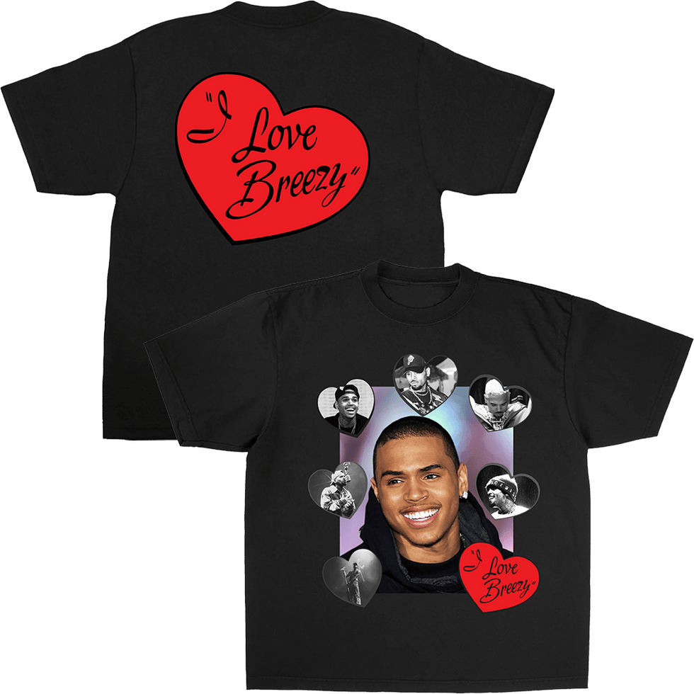 Chris Brown Merch I Love Breezy S'S Shirt Chris Brown T-Shirt