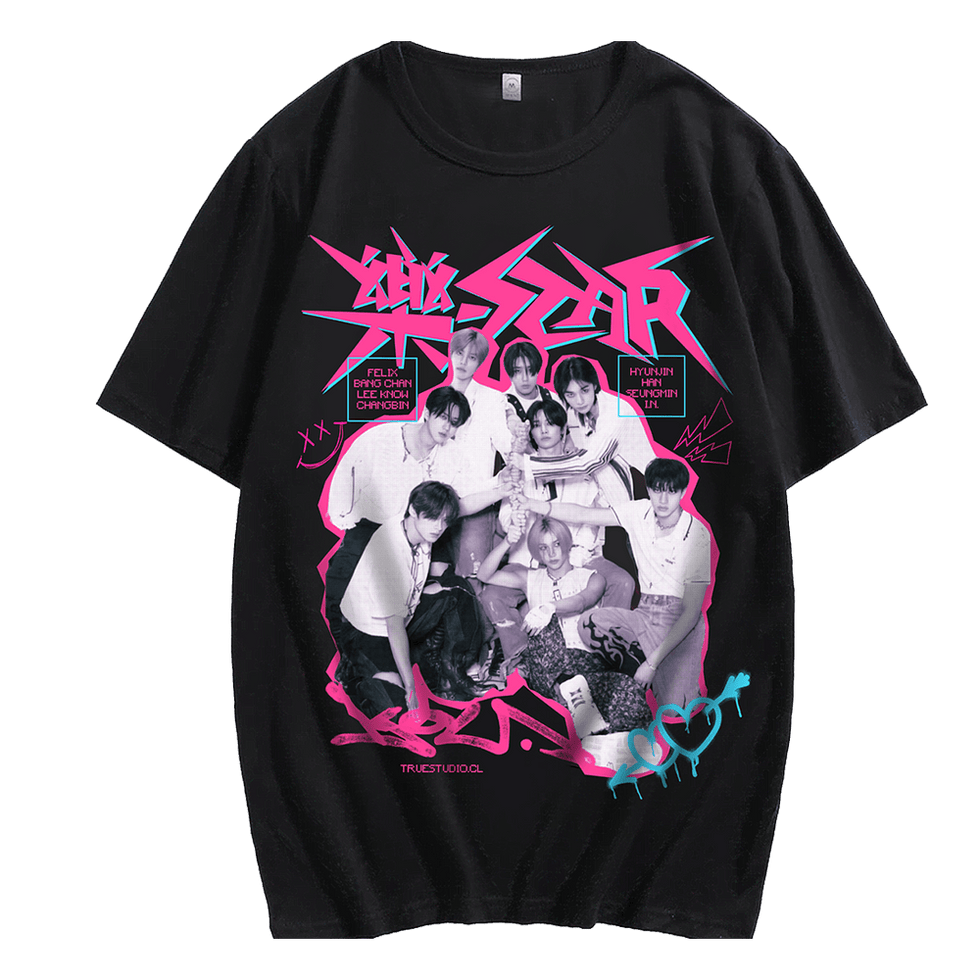 Live Nation Stray Kids Merch Rockstar Stray Kids Concert T-Shirt