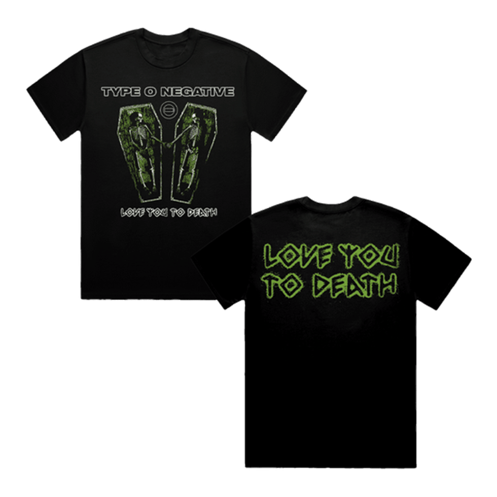 Type O Negative Merch Love You To Death Coffin T-Shirt