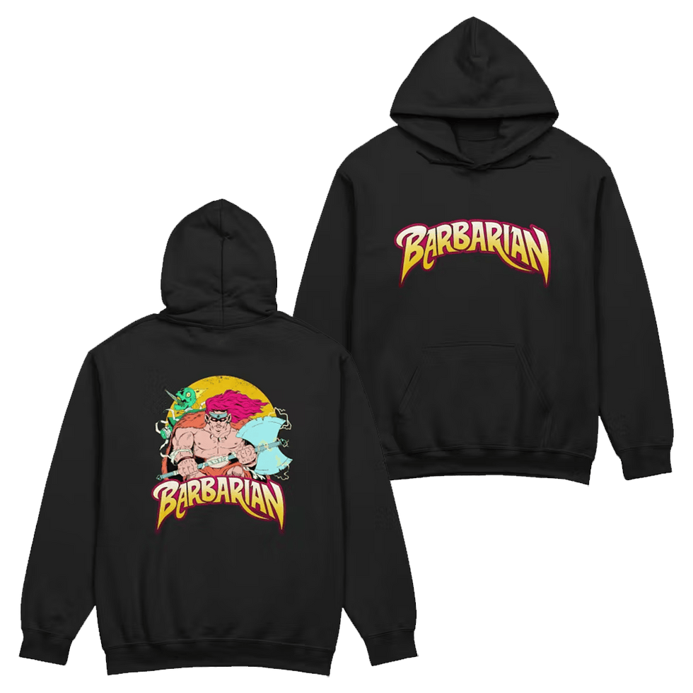 Dungeon Soup Merch Dark Fantasy Barbarian Hoodie