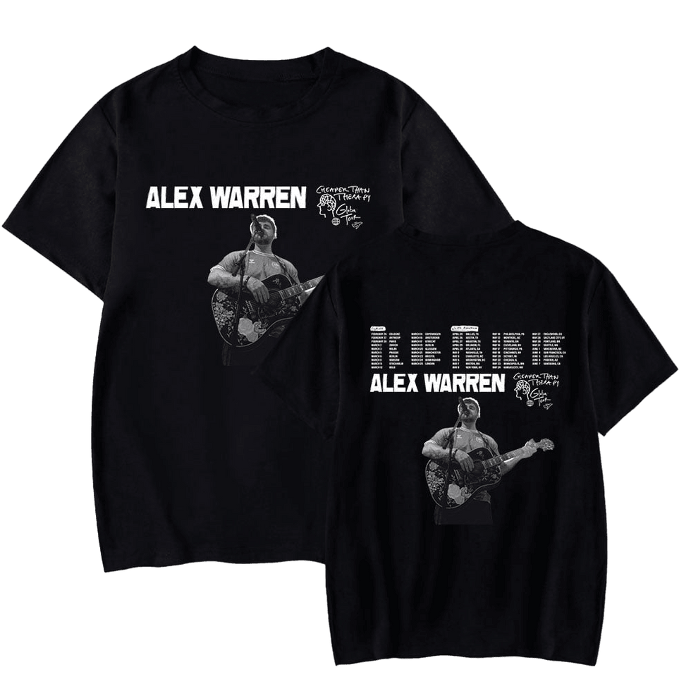 Alex Warren Merch T-Shirt Alex Warren Cheaper Than Therapy Tour Shirt