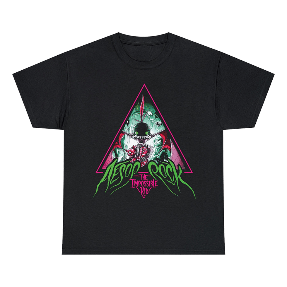 Aesop Rock Merch Aesop Rock Impossible Kid Triangle T-Shirt
