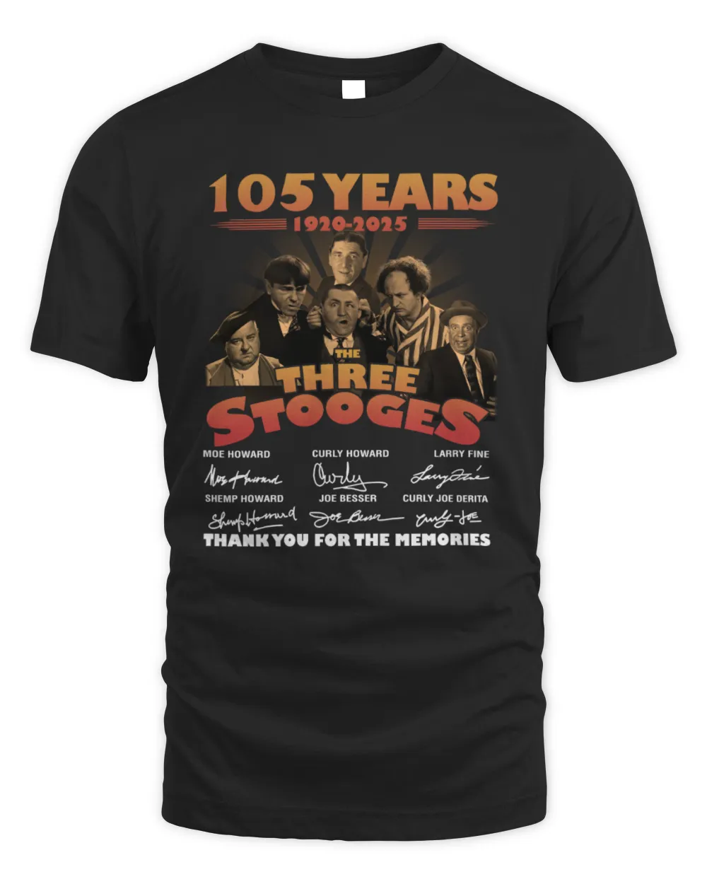 150 Years 2025 The Three Stooges Thank You For The Memories Shirt