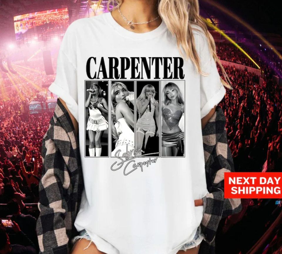 90S Sabrina Carpenter T-Shirt, Tour Concer Shirt, Sabrina Fan Gift For Men Women