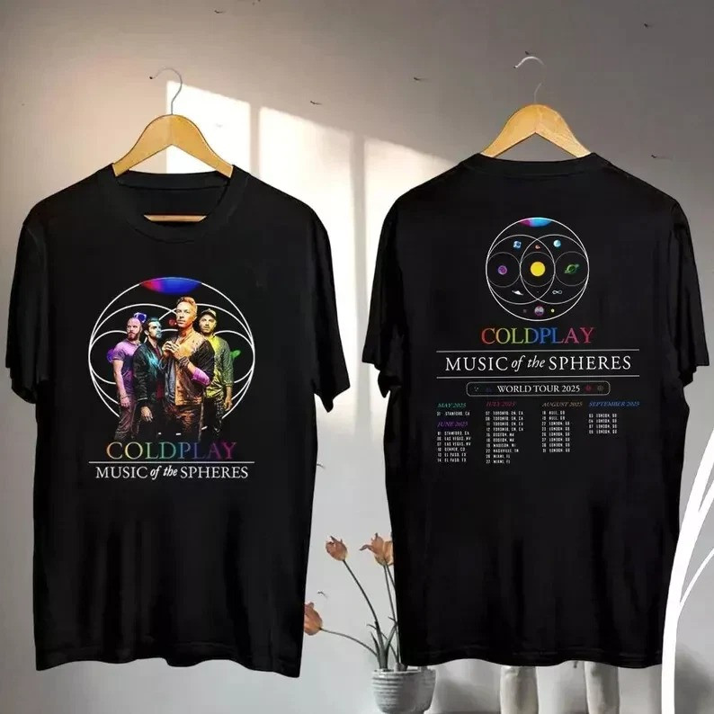 2025 Coldplay Music Of The Spheres Tour T-Shirt