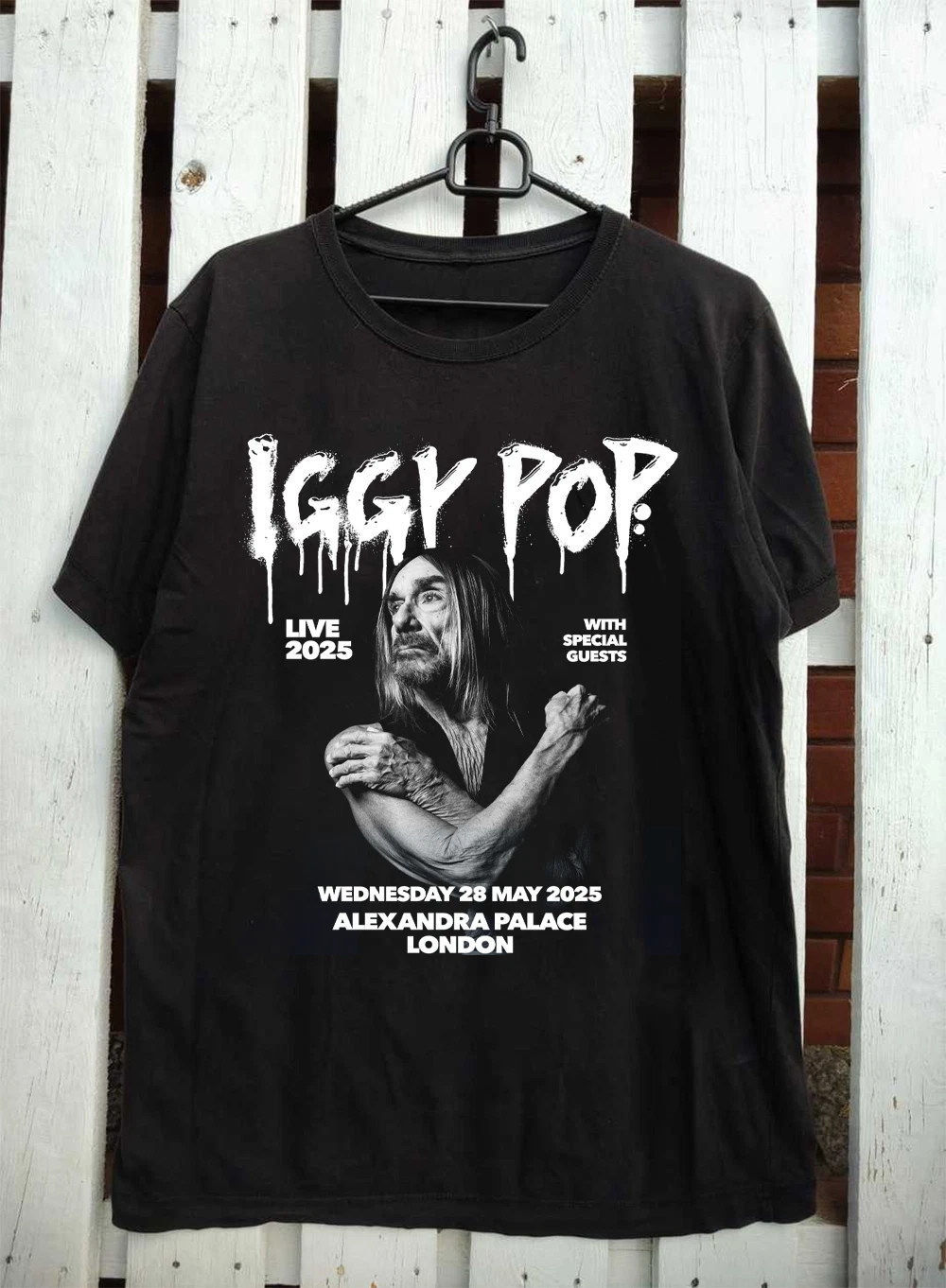 Iggy Pop 2025 Concert Black All Size Unisex T-Shirt