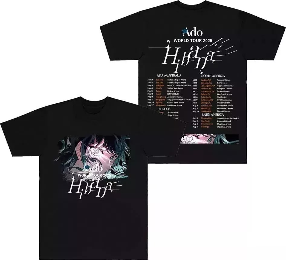 Ado Merch Hibana World Tour 2025 T-Shirt