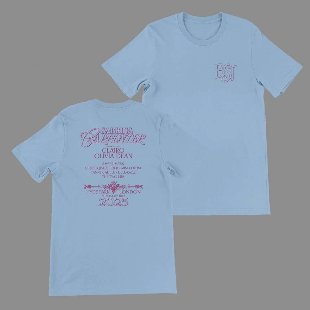 Sabrina Carpenter Bst Hyde Park London Night 2 Event Shirt 2025 T-Shirt