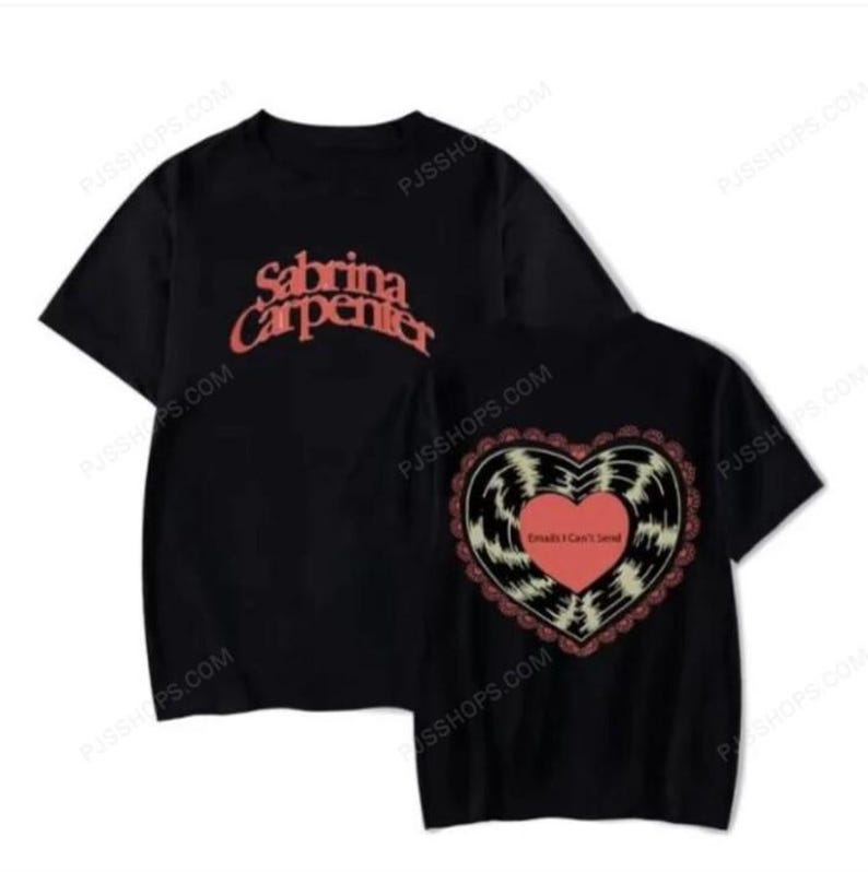 Sabrina Carpenter Emails I Can'T Send Logo Shirt Tour Merch Unisex