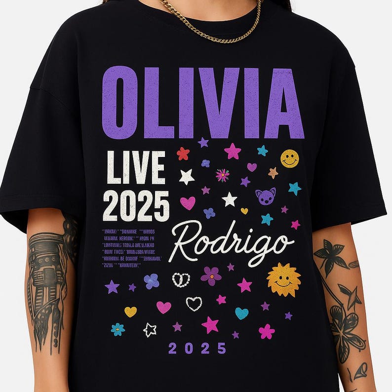 Olivia Rodrigo Live Concert Tour 2025 Shirt