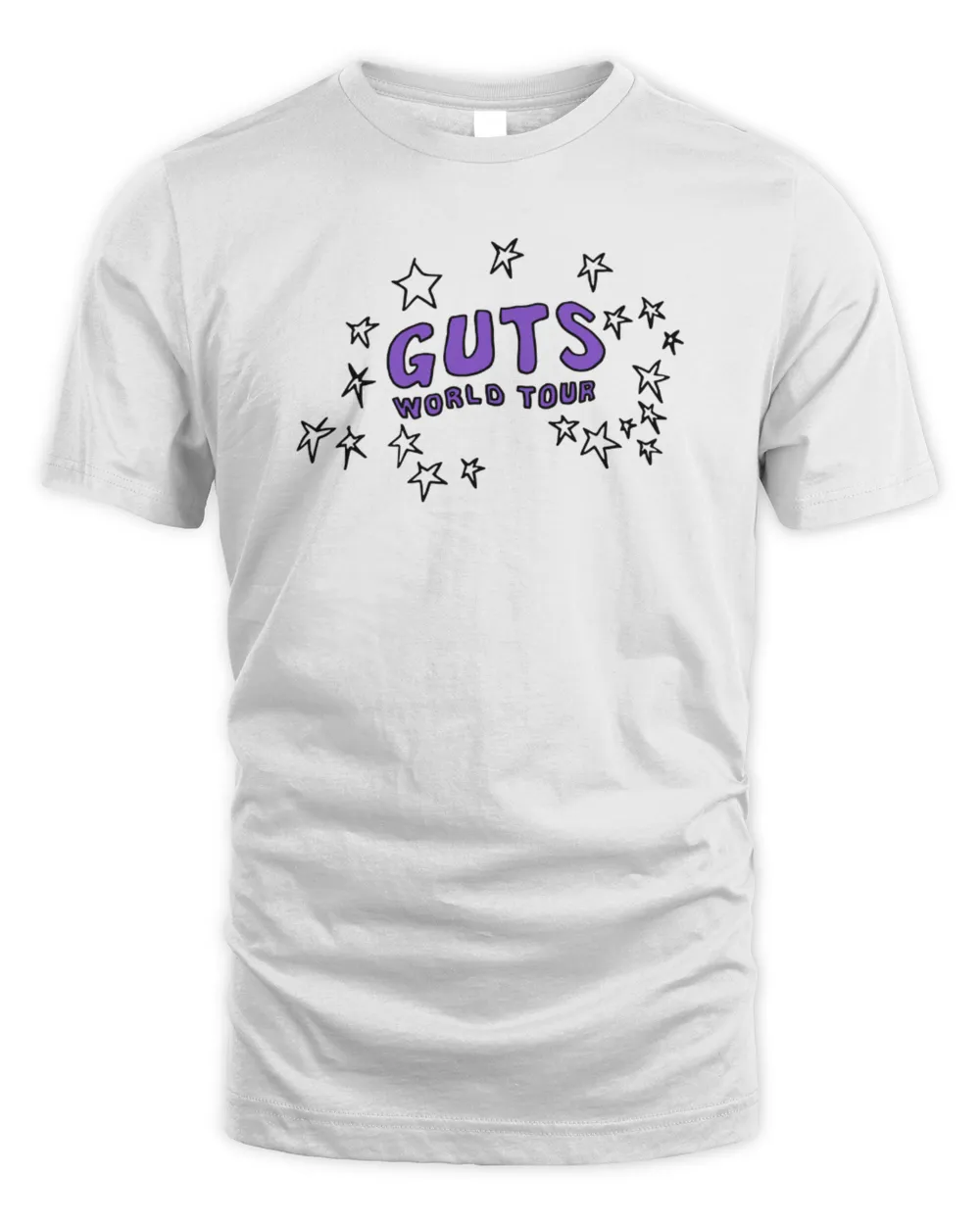 Olivia Rodrigo Guts World Tour Tracklist Shirt