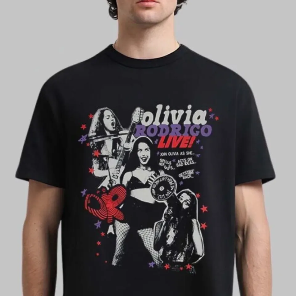 Olivia Rodrigo Guts World Tour 2025 Festival Live T-Shirt
