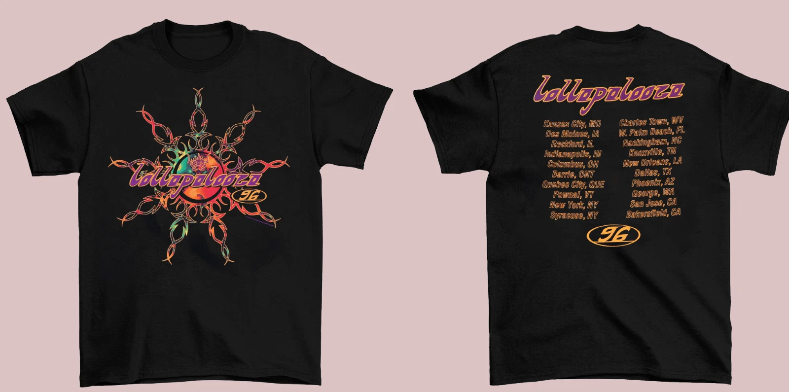 Rare 1996 Lollapalooza Tour Shirt