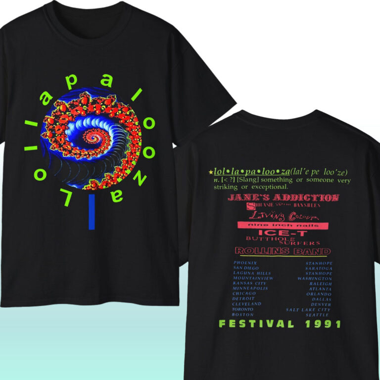 Rare Vintage Lollapalooza 1991 Festival Shirt