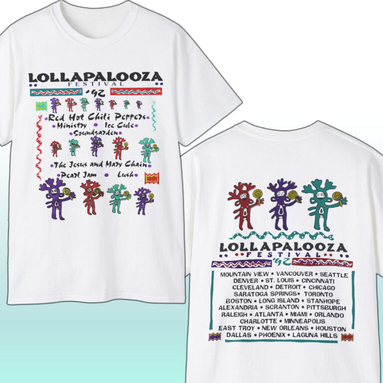Rare Vintage 1992 Lollapalooza Festival Shirt