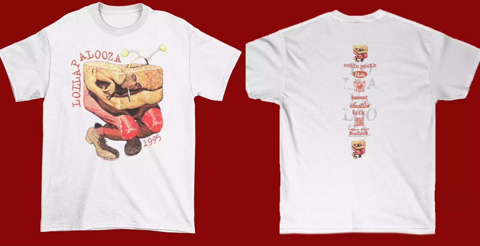 1995 Lollapalooza Music White Unisex Shirt