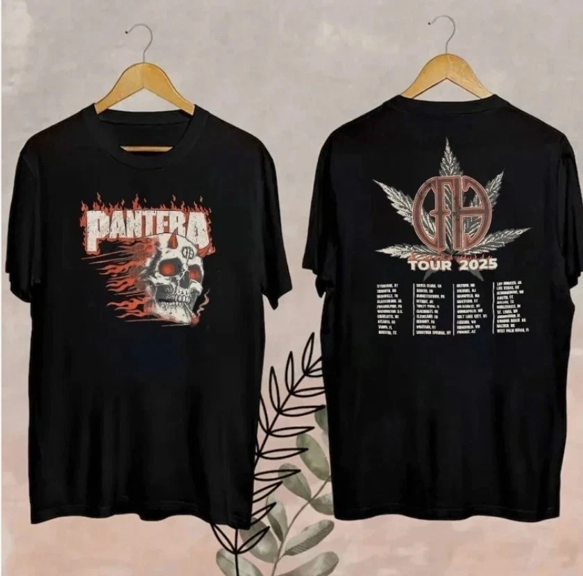 Panteraa 2025 Tour Shirt With Dates All Size For Fan