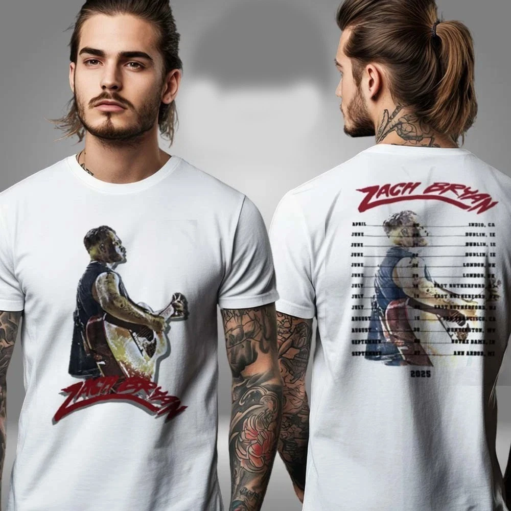 Zach Bryans June 28Th & 29Th Tour 2025 Shirt Two Sided T-Shirt