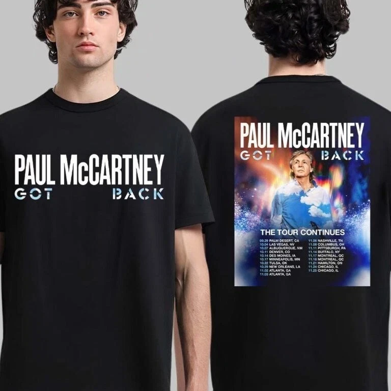 Paul Mccartney Got Back Tour 2025 North America Two Sided T-Shirt