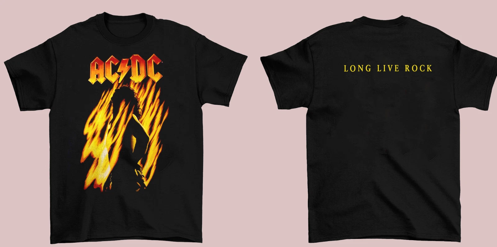 Bon Scott 1997 Bonfire Gift For Fans Shirt Black Double Sides Shirt