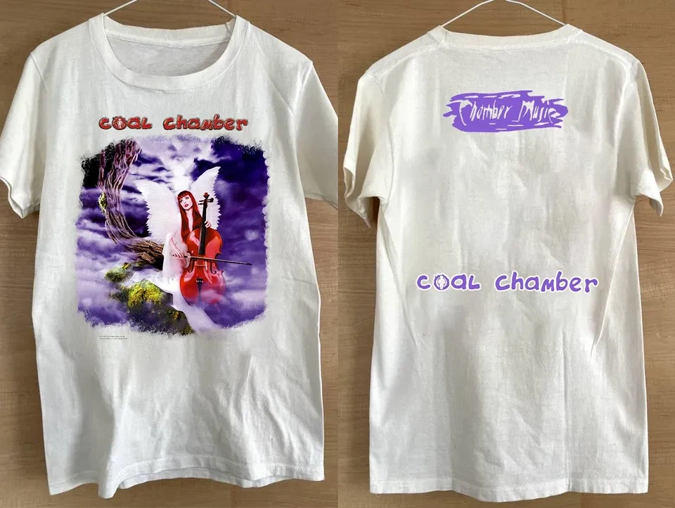 1999 Coal Chamber - Chamber Music White Gift Fans Unisex Shirt