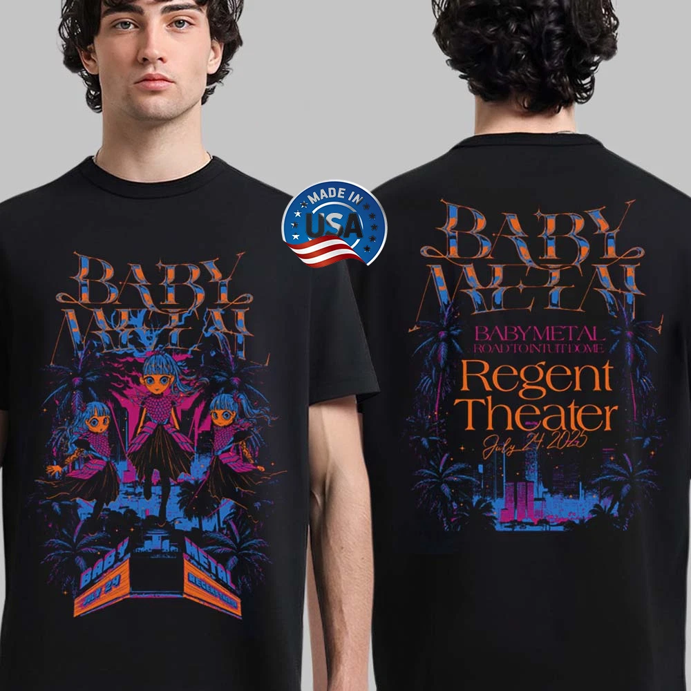 Babymetal Secret Gig Metal Forth Countdown In Los Angles 2025 T-Shirt