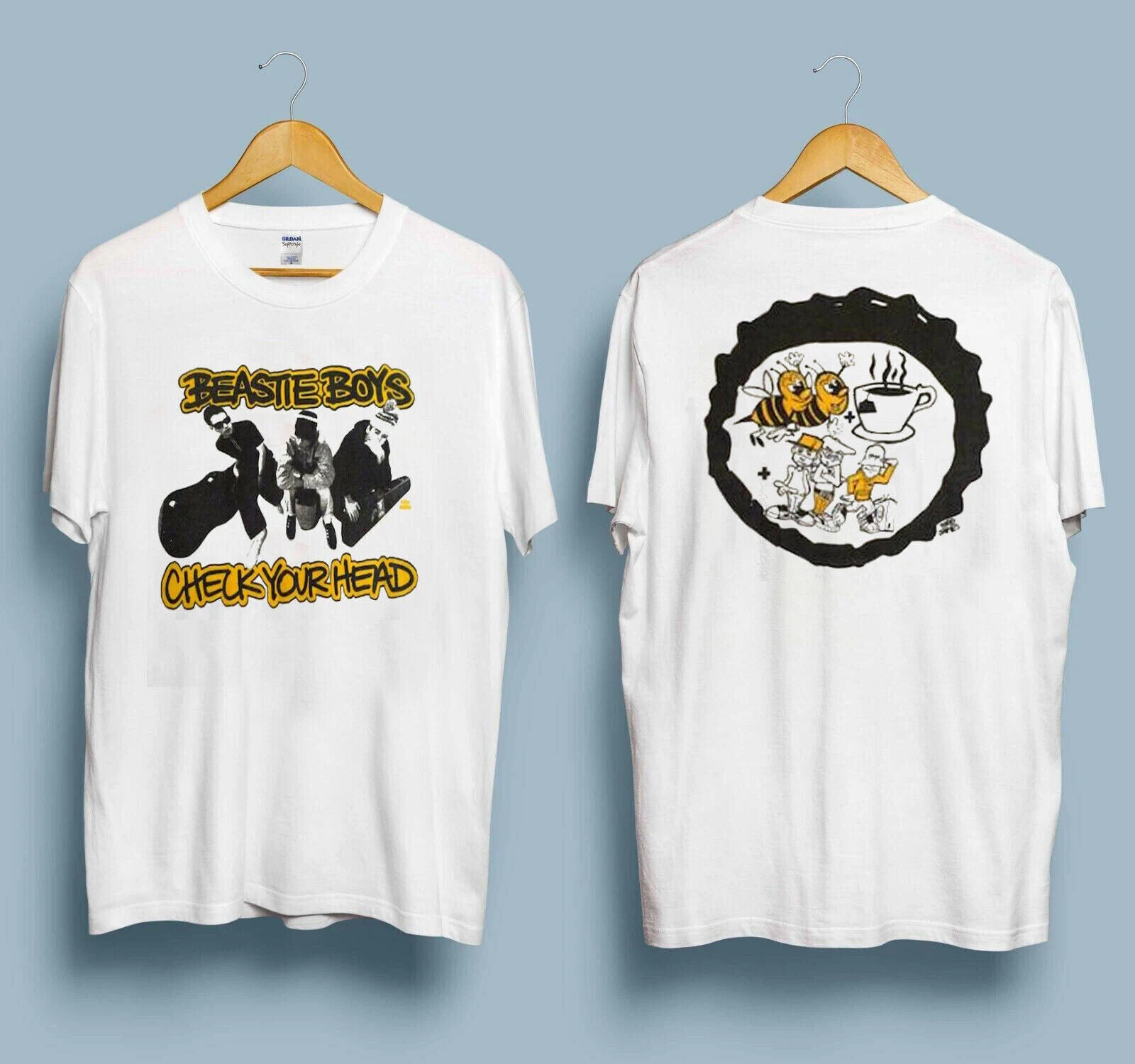 Beastie Boys Shirt Check Your Head Music Band Full Size White Shirt