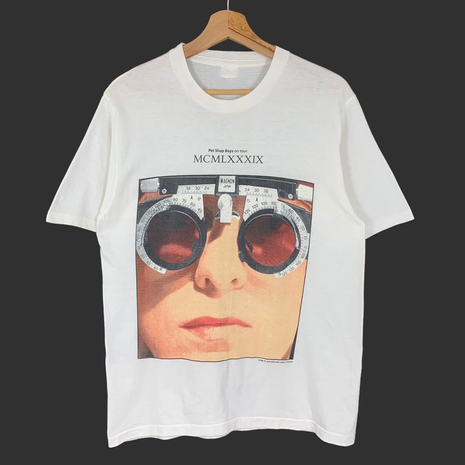 Vintage 1989 Pet Shop Boys Mcmlxxxix Tour Shirt T - Shirt