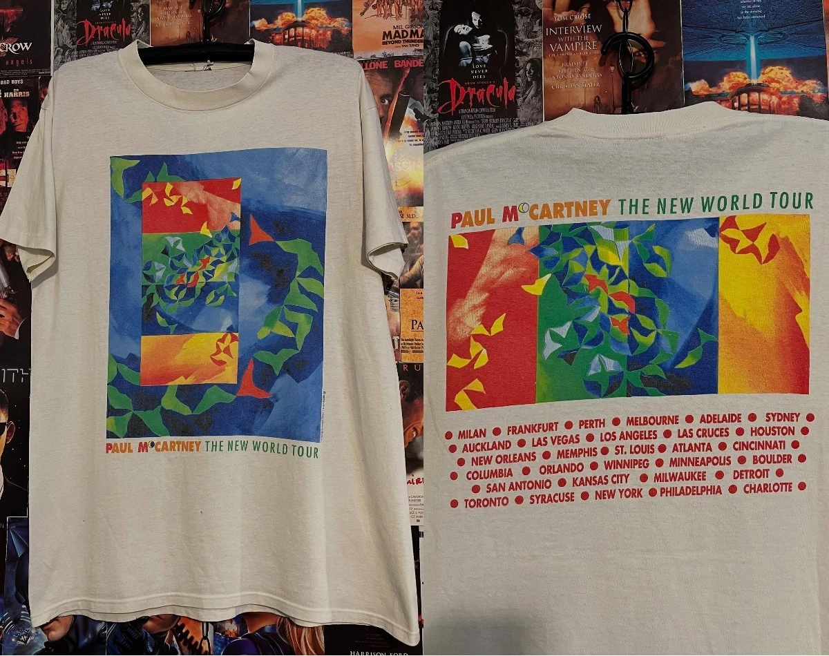 1993 Paul Mccartney The New World Tour T-Shirt