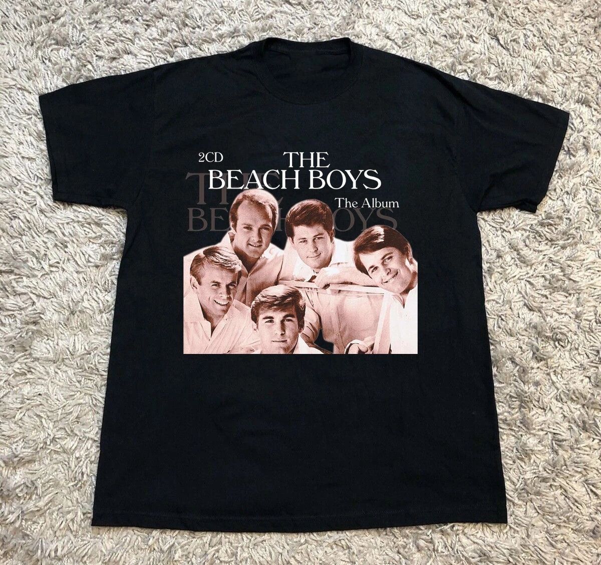 The Beach Boys Black Cotton All Size Gift For Fans T-Shirt