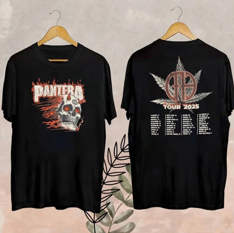 Panteraa 2025 Tour Shirt With Dates All Size For Fans