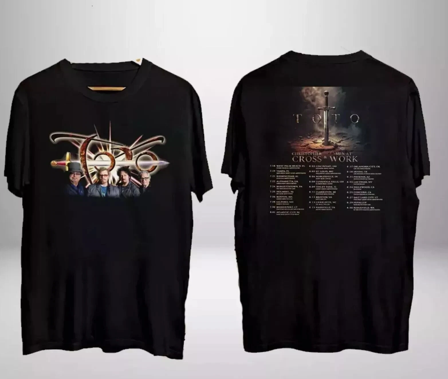 Toto Band Graphic World Tour 2025 Shirt