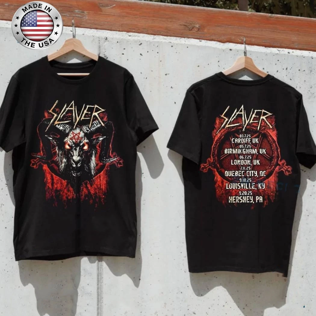 Slayer Goat Skull Farewell Tour 2025 Unisex T-Shirt
