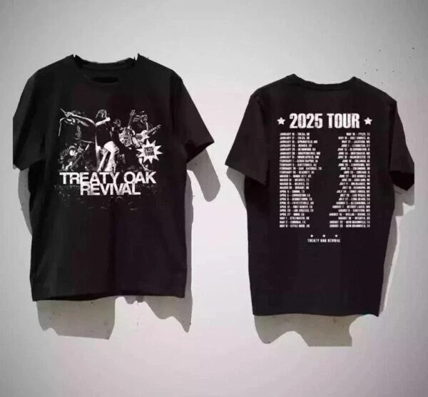 Treaty Oak Revival 2025 Tour Concert T-Shirt