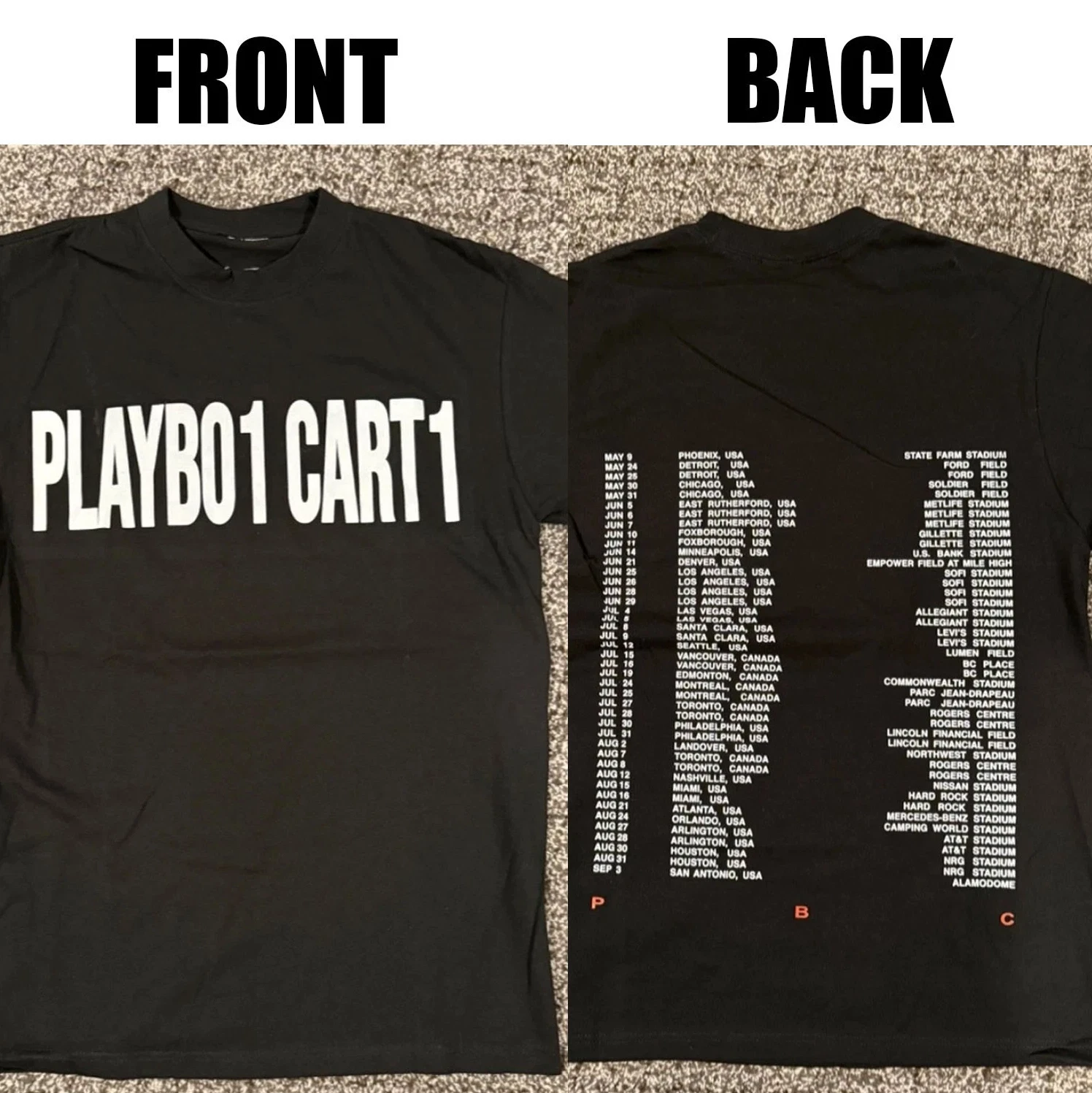 Playboi Carti Ahtd 2025 Tour Shirt