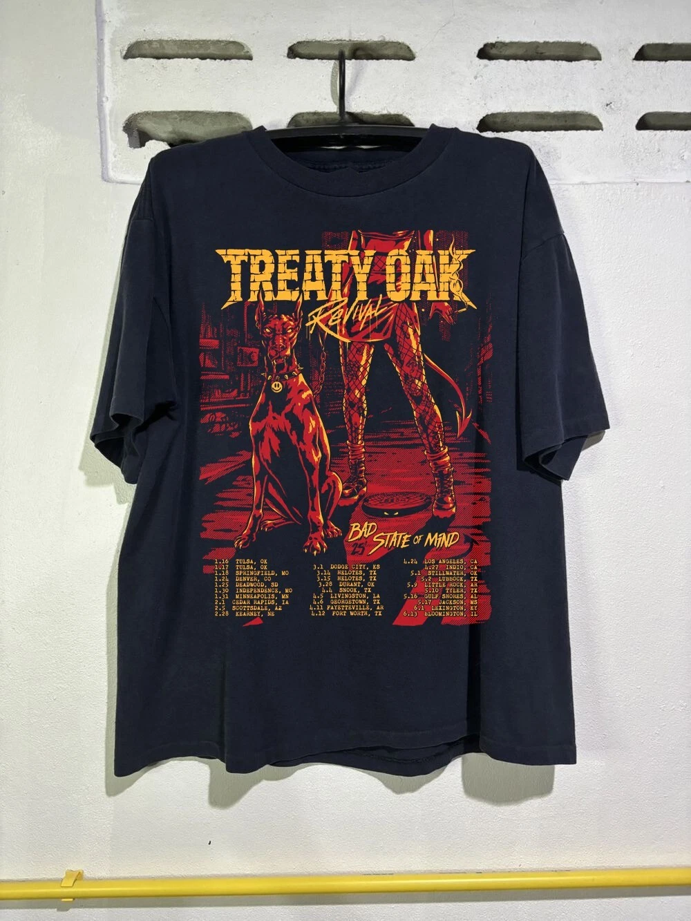 Treaty Oak Revival Band Tour 2025 Black All Size Shirt